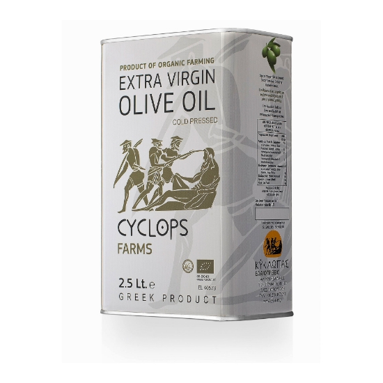 Organic Extra Virgin Olive Oil 2,5lt Kyklopas