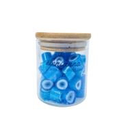 Premium Handmade Cut Rock Hard Candy with a Evil Eye Design 100g