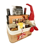 A Premium Bamboo Christmas Basket Gift