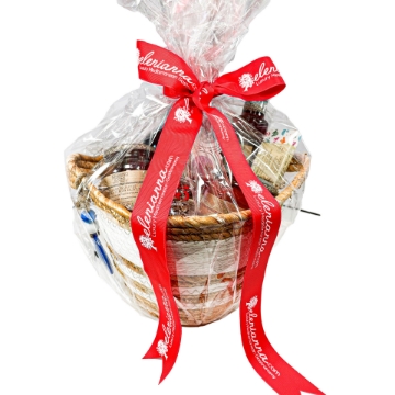 Touch of Greece Christmas Wicker Gift basket Touch of Greece Christmas Wicker Gift basket