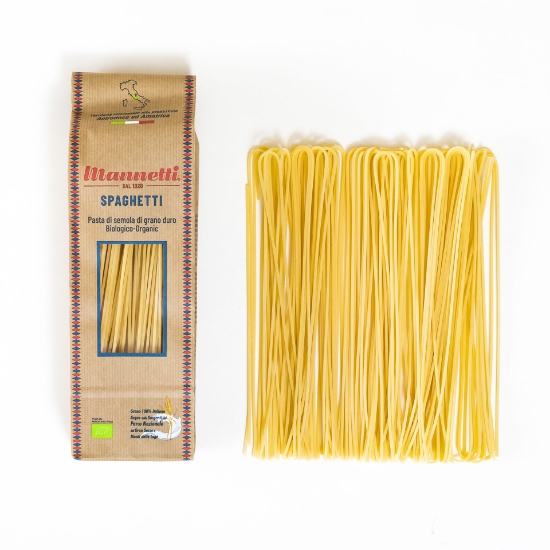 Organic Spaghetti 100% Traditional Italian Pasta Mannetti 500g