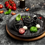 Organic Black Squid Ink Fettuccine di Campofilone 250g Marcozzi