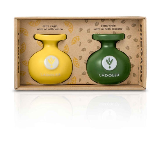 Extra Virgin Olive Oil with Lemon & Oregano 2 x 80ml LADOLEA