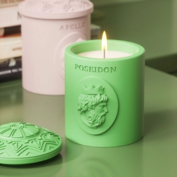 Poseidon's Essence - Scented Candle Jar Inspired by Greek Mythology Poseidon's Essence - Scented Candle Jar Inspired by Greek Mythology