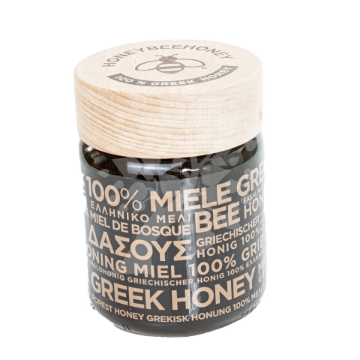 Organic Greek Forest Honey - Rich, Raw, and Unfiltered Close-up of Dark, Rich Forest Honey - Organic and Unfiltered