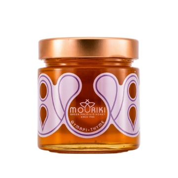 Organic Thyme Honey Mouriki 300g - Natural Sweetener & Health Boost Organic Thyme Honey Mouriki 300g - Natural Sweetener & Health Boost