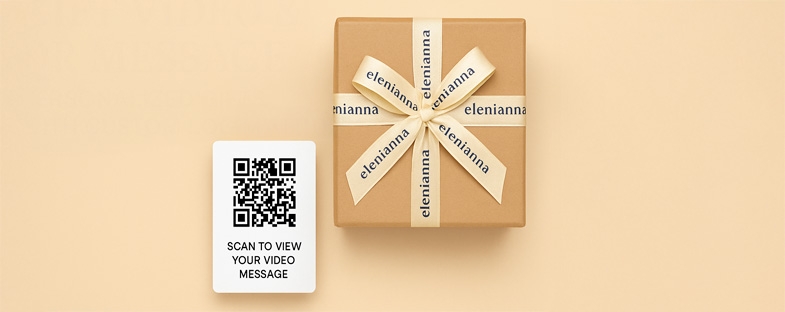 Δώρο με Βίντεο & QR Ευχή: Προσωποποιημένα Δώρα με Custom Logo Κορδέλα από την elenianna Δώρο με Βίντεο & QR Ευχή: Προσωποποιημένα Δώρα με Custom Logo Κορδέλα από την elenianna