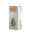 Front view of Mouriki Organic Herbal Blend 25g packaging featuring Malotira mountain tea, dittany, lemon verbena, cinnamon, clove, and orange in a luxury white and gold box.