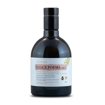 Elea’s Poema Ode 1 Βιολογικό Έξτρα Παρθένο Ελαιόλαδο | Υψηλής Φαινολικής Περιεκτικότητας σε Φαινόλες, Ψυχρής Έκθλιψης, Αφιλτράριστο Ελληνικό Έλαιο Παρθένου Ελαιολάδου από τη Λακωνία