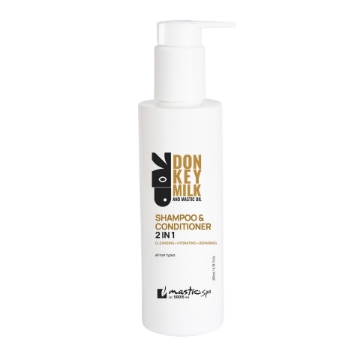 Mastic Spa Σαμπουάν & Μαλακτικό με Γάλα Γαϊδούρας & Μαστιχέλαιο 2 σε 1