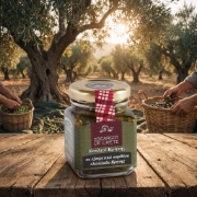 Escargot De Crete Snail Fillets in Cretan Olive Oil - 90g Jar on a clean ecommerce background
