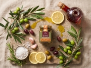 Escargot de Crete Snail Fillets in Cretan Olive Oil, Vinegar & Rosemary - 90g Jar on a clean ecommerce background