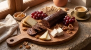Lazaris Fig Pie Chocolate-Brandy – Corfiot Fig Cake, 150g on a clean ecommerce background