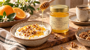 Navarino Icons Orange Blossom Honey, 250g on a clean ecommerce background